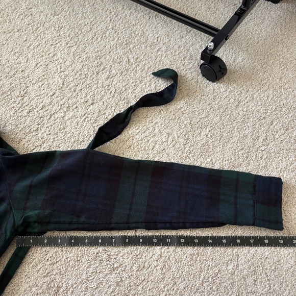 Abercrombie & Fitch Navy and Green Flannel Shirt Dress - Picture 8 of 8